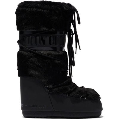 Moon Boot Icon Faux Fur black – Zboží Dáma