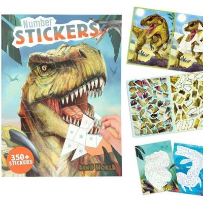 Kreativní sešit Dino World 350 samolepek 577363