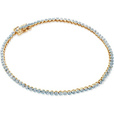 SAVICKI Náramok žlté zlato s diamantmi 0.27 ct 19 cm - SAVB05149 Y