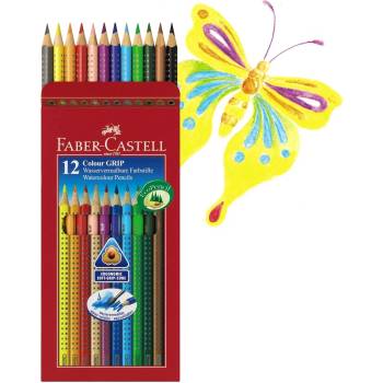 Faber-Castell Моливи Фабел Кастел Faber Castell 12 цвята + острилка FC JUNIOR GRIP