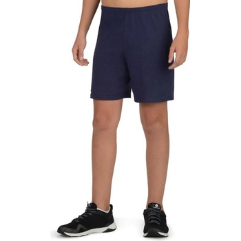 Domyos chlapčenské šortky 100 na cvičenie sivé modrá