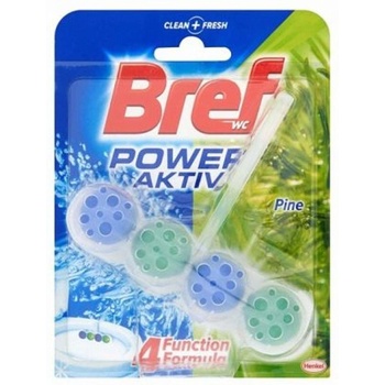 Bref Ароматизатор за тоалетна Bref WC Power Activ Блокче, комплек (217024-PI)