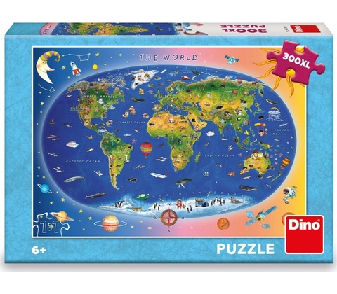 Dino mapa 300 dílků