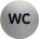 Piktogram WC text