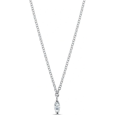 Klenota s diamantem v bílém 14k zlatě k0861012