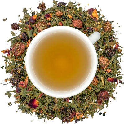 Pureway WELLNESS sypaný zelený čaj aromatizovaný ochutený 40 g