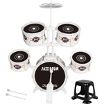Joele Детски музикален комплект Joele - Jazz Drums, С барабани, столче и палки (B140605-586-407) - baby