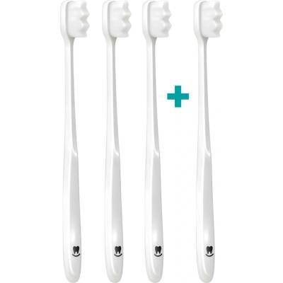 Nanosmile Ultrajemný zubní kartáček White 4 ks