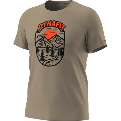 Dynafit Graphic Co M S/S Tee hnedé