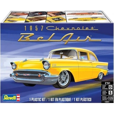Revell Сглобяем модел, Revell, Chevrolet Bel Air 1957, 186 части (R14551)