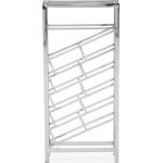 Premier Housewares Метална стойка за вино в лъскаво сребро за 24 бутилки Barolo - Premier Housewares (5528206)