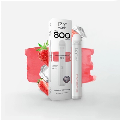 IZY VAPE ONE Strawberry Ice 2ml 0 mg White 800 poťahov