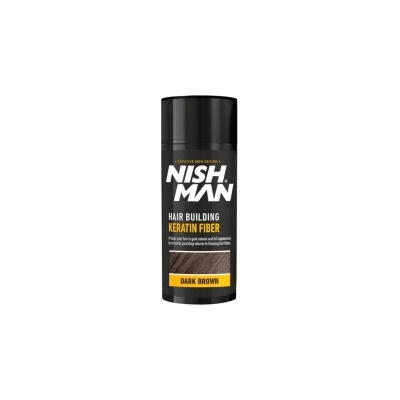 Nishman Hair Building Keratin Fiber tmavo hnedé vlasové vlákna 21 g