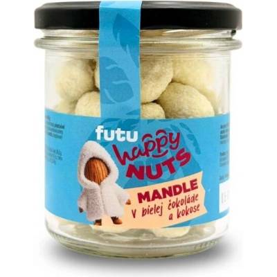 futu HAPPY NUTS Mandle v bielej čokoláde a kokose