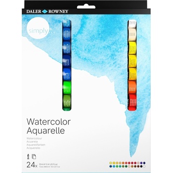 Daler-Rowney Simply Комплект акварелни бои 24 x 12 ml (134500124)