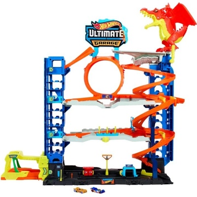 Mattel Hot Wheels City Garáž s drakem