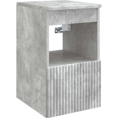 vidaXL Шкаф за баня Бетонно сиво 30 x 35 x 50 см Инженерна дървесина (890485)
