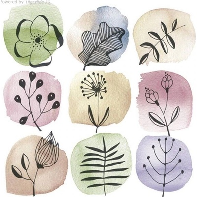 Ubrousek 33x33cm Rostliny různé – Zbozi.Blesk.cz