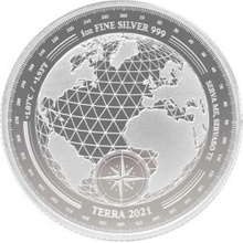 Pressburg Mint strieborná minca Terra 2021 1 Oz