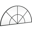 Image 1 of vidaXL Стенно огледало, черно, 80x40 см, арка, желязо (358651)