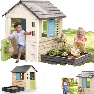 Smoby Domček Life so štvorcovým pieskoviskom/záhonom