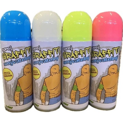 Party nudle ve spreji 250ml na 6 barev – Zboží Dáma