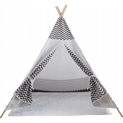 Aga4Kids Dětské Teepee ZigZag Bílý MR7006