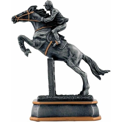 Equestrian -Jazdec na koni Víťazná trofej na podstavci s vlastným textom: 12,5cm