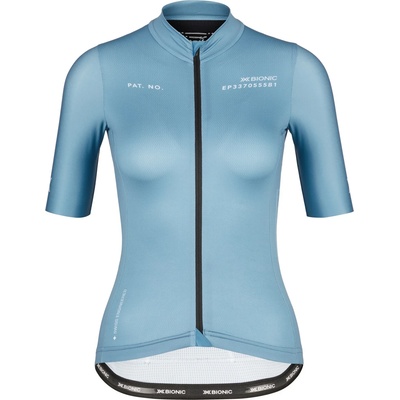 X-Bionic Дамска фланелка с къс ръкав за колоездене X-bionic Women's Corefusion Ride Jersey S/S Cycling jersey - Slate Blue - размер XL (156-2322-0315)