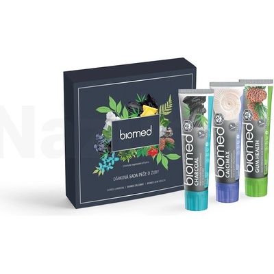 Biomed pánska darčeková sada zubných pást 3 x 100 g