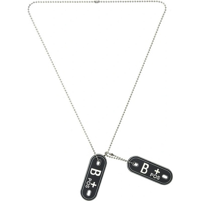 101 INC Dog Tag PVC Krevní skupina B+ pozitivní