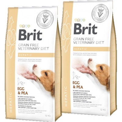 Brit Veterinary Diet Dog Grain Free Hepatic 2 x 12 kg