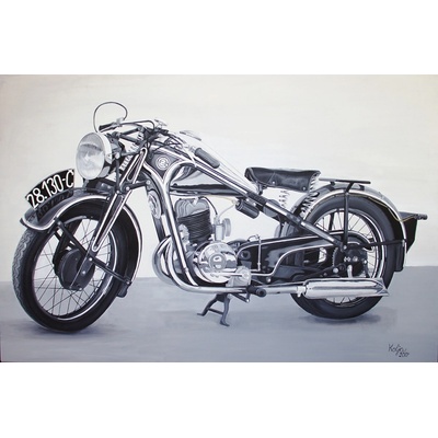 Obraz - ČZ 250 - tourist (plátno 120x80 cm)