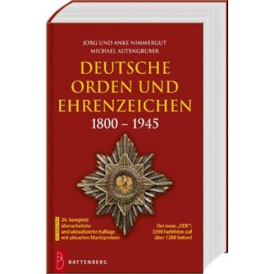 Deutsche Orden und Ehrenzeichen 1800 - 1945