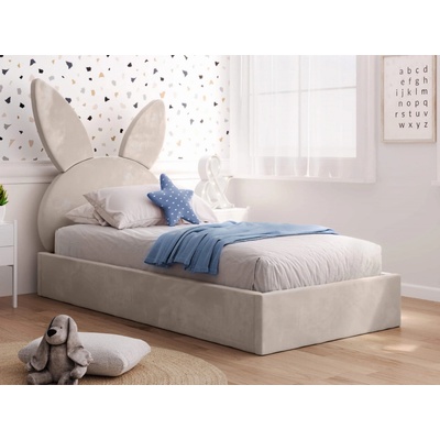 Ami Nábytek Kids Line 2 Rabbit s roštem béžová Velvet