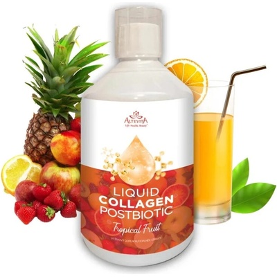 Altevita Liquid Collagen Postbiotic Tropical fruit 500 ml