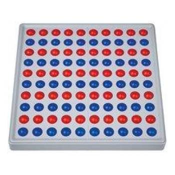 SCHUBI Abaco 100. Modell A 10/10 Kugeln (rot/blau) | Helmut Wentzke