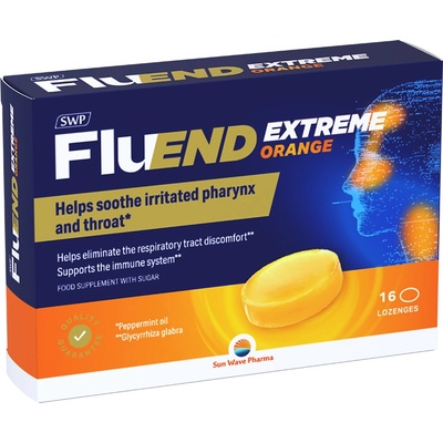 SWP FluEND EXTREME ORANGE pastilky na cmúľanie 16 ks