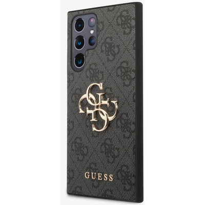 GUESS PU 4G Metal Logo Zadní Kryt pro Samsung Galaxy S23 Ultra Grey Калъф за телефон Guess | Lilav | ЖЕНИ | UNI