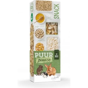 Witte molen PUUR Pauze Sticks - крекери с ориз, пшеница, овес и мед за гризачи, заек, дегу и мишка 110 гр, 2 броя, Witte Molen, Холандия - 654922
