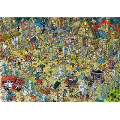 Ravensburger - Puzzle Movie Set: Haunted Town - 1 000 piese