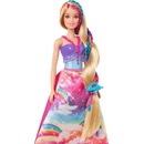 Barbie princezna s barevnými vlasy s nástrojem a doplňky
