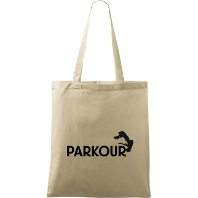 Parkour salto Taška bavlnená 42 x 38 cm Naturalna
