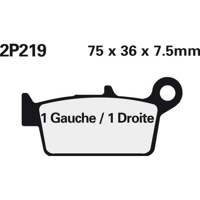 NISSIN brzdové destičky 219ST – Hledejceny.cz