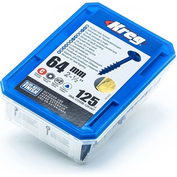 Samorezné skrutky do dreva 64 mm KREG – 125 ks