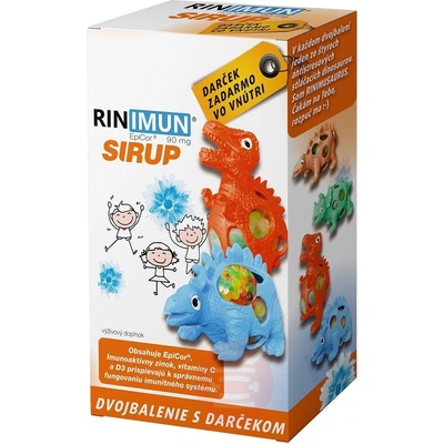 RINIMUN sirup 2 x 120 ml + darček Rinimusaurus