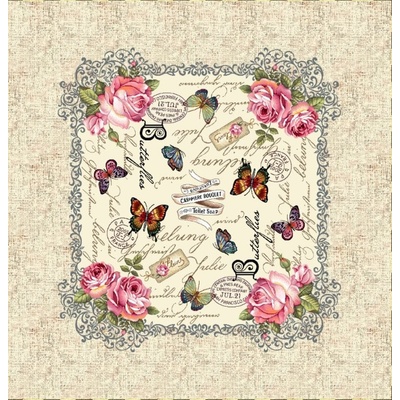 Vesna Ubrus Vintage Fleurs Julie 100x100 cm