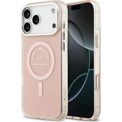 KARL LAGERFELD IML Karl RSG Logo MagSafe Case за iPhone 17 Pro Max - розов (3666339530488)
