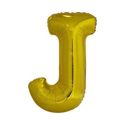 Amscan Foliové písmeno J zlaté 100 cm