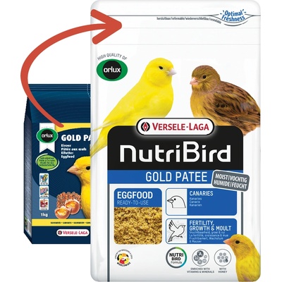 NutriBird Gold Patee Yellow яйчна храна за жълти канари - 0.25кг